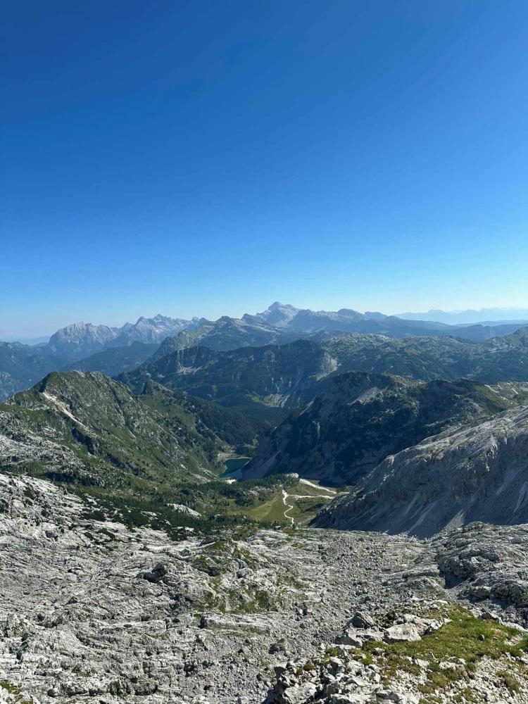 Razgled iz Krna na Krnsko jezero