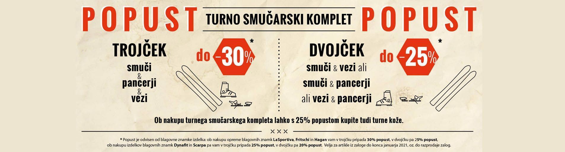 POSEBNA AKCIJA: Turnosmočarski kompleti